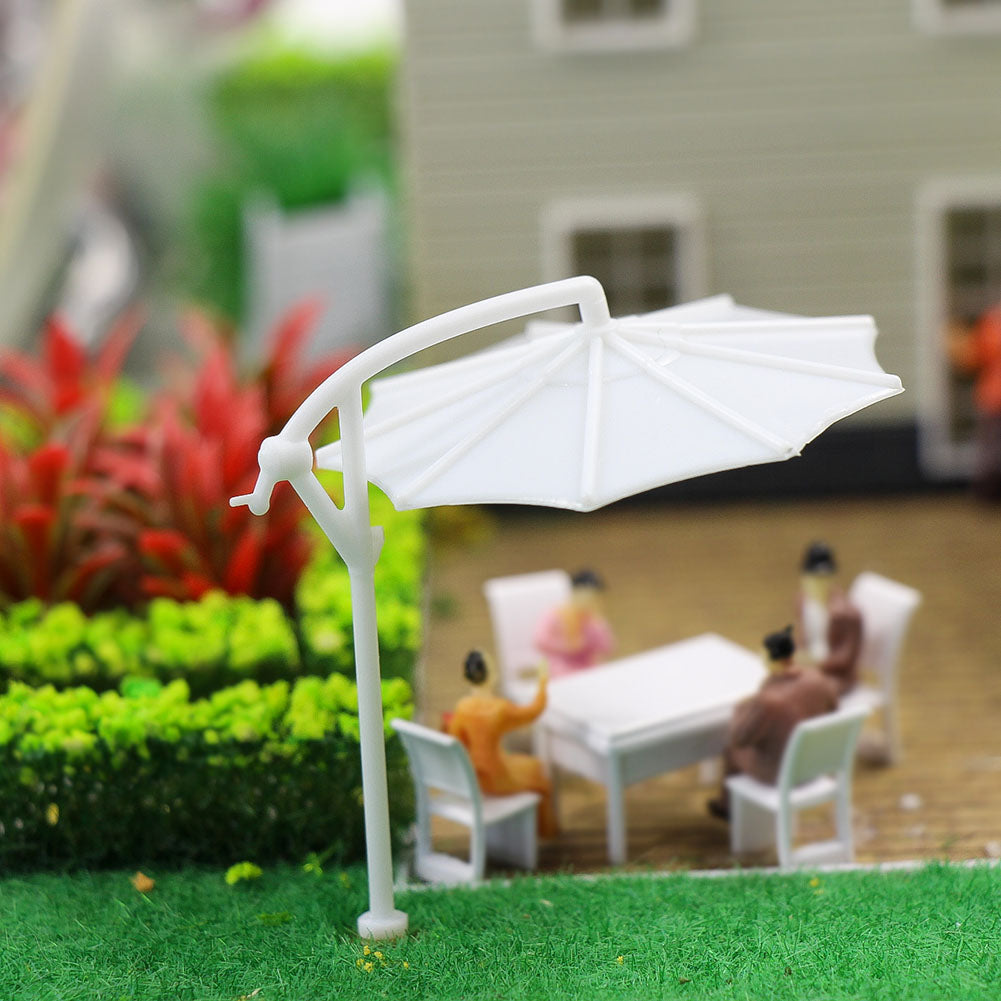 TYS04150 24pcs N Scae 1:160 Parasol Model Train Railway Hanging umbrella DIY