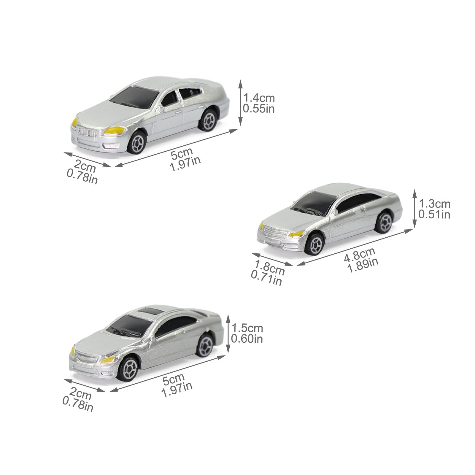 C100 50pcs HO Scale 1:87 Model Cars Building Scenery