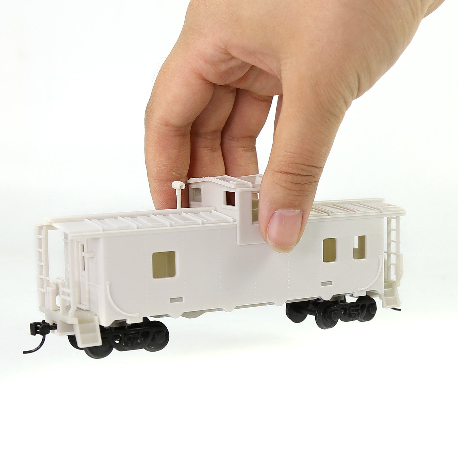 C8763JJ 1pc HO Scale 1:87 Blank Unpainted Unassembled 36' Wide Vision Caboose