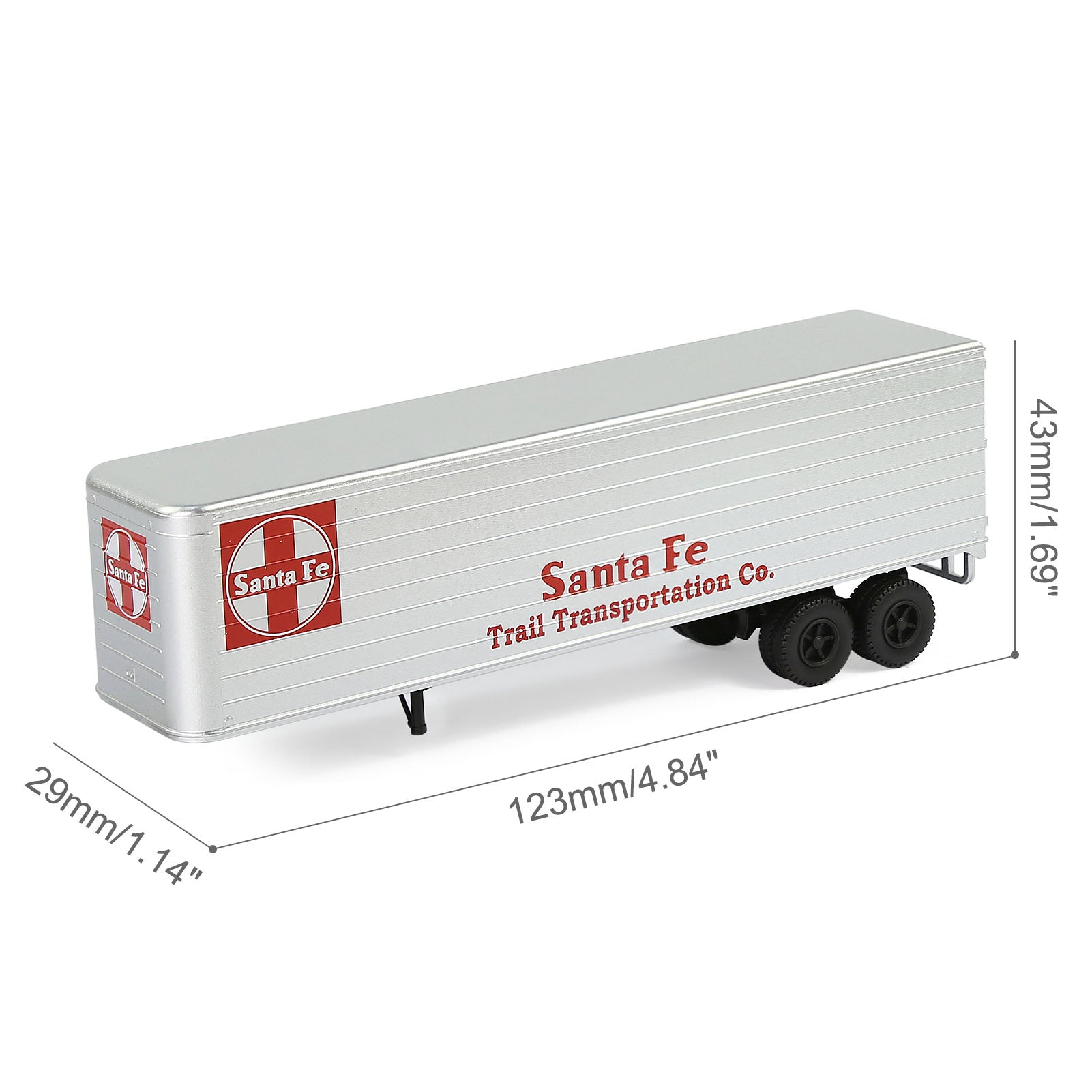 C8765 1 Piece HO Scale 1:87  Model Trailer for Railway Tractor