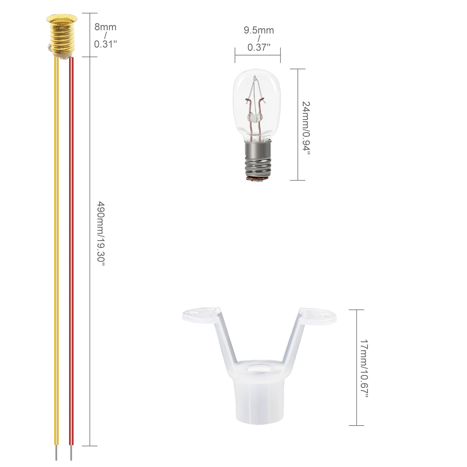 E5 10pcs Incandescent Bulbs Indicator Lights W Base for 1:6 Scale Dollhouse 12V to 14V DC voltage