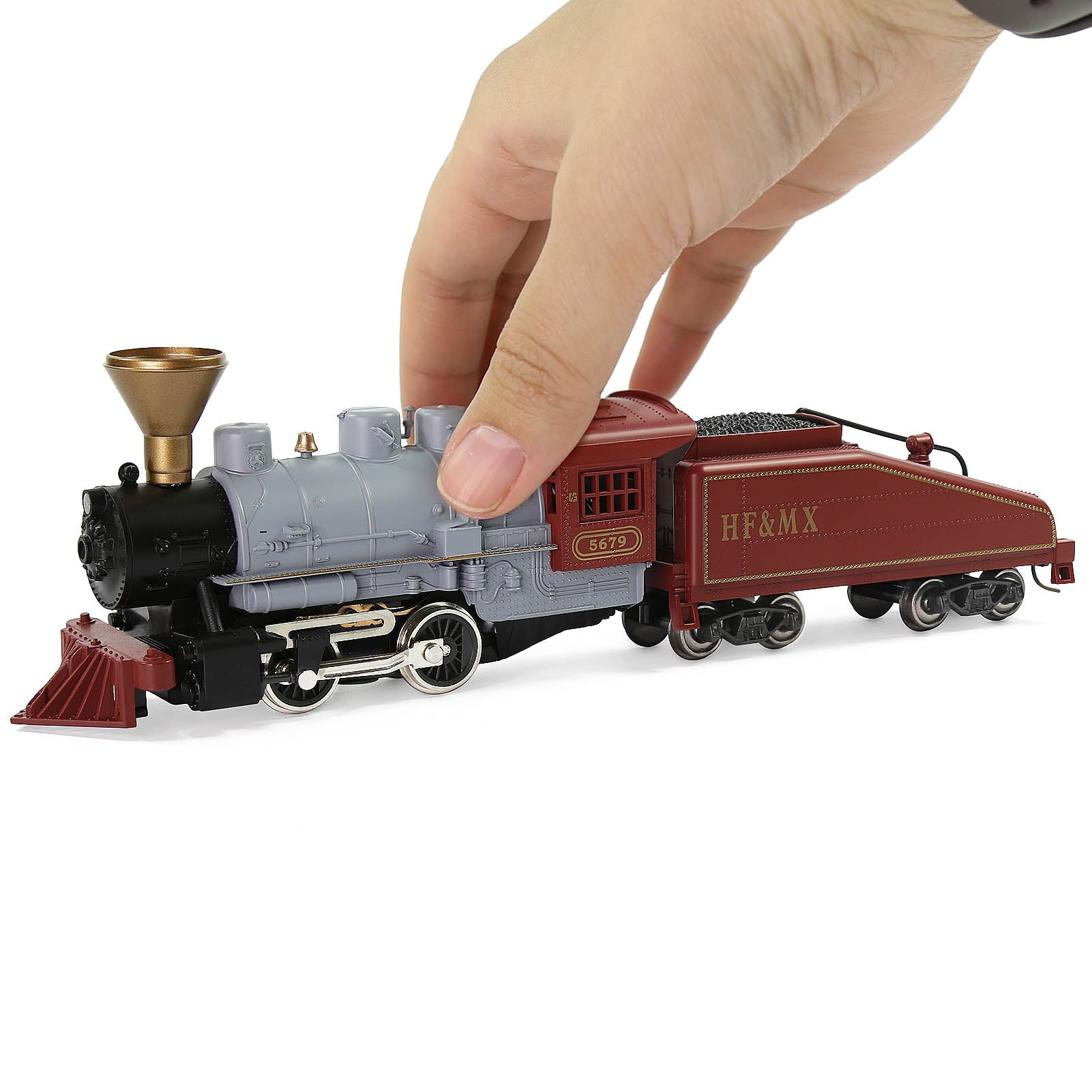 HCT8703 1 Unit Train HO Scale 1:87 Model Railroad Steam Locomotives Red and Grey