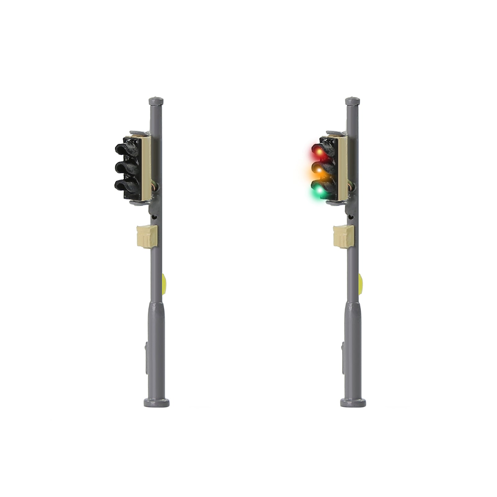 JTD1509 2 Pieces N Scale 1:160 Model Signals Track Lights LEDs
