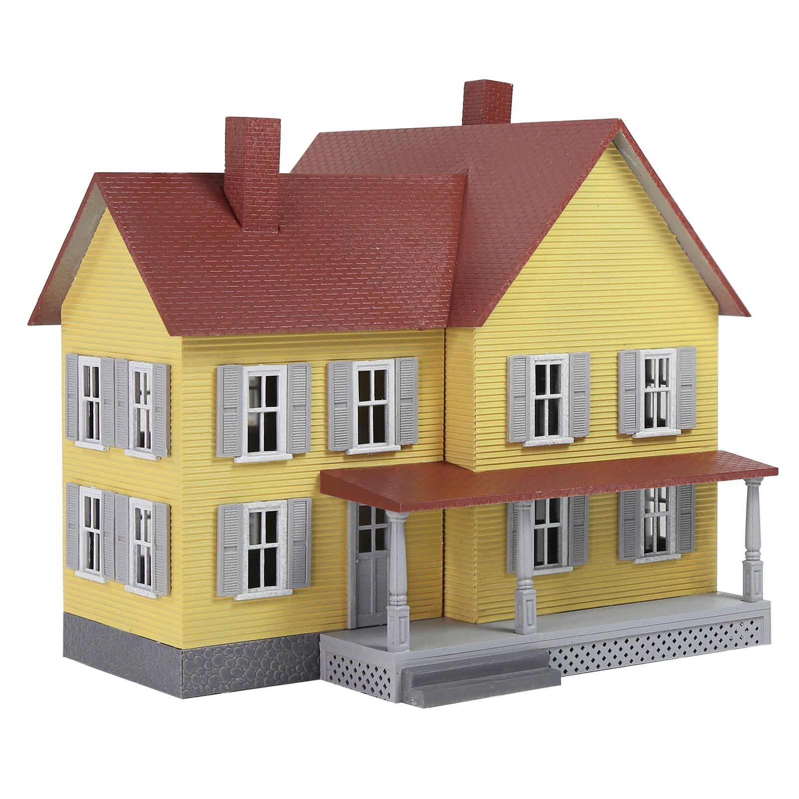 JZ8711Y 1 Unit HO Scale 1:87 Model Village House Building Built for Railway Layout