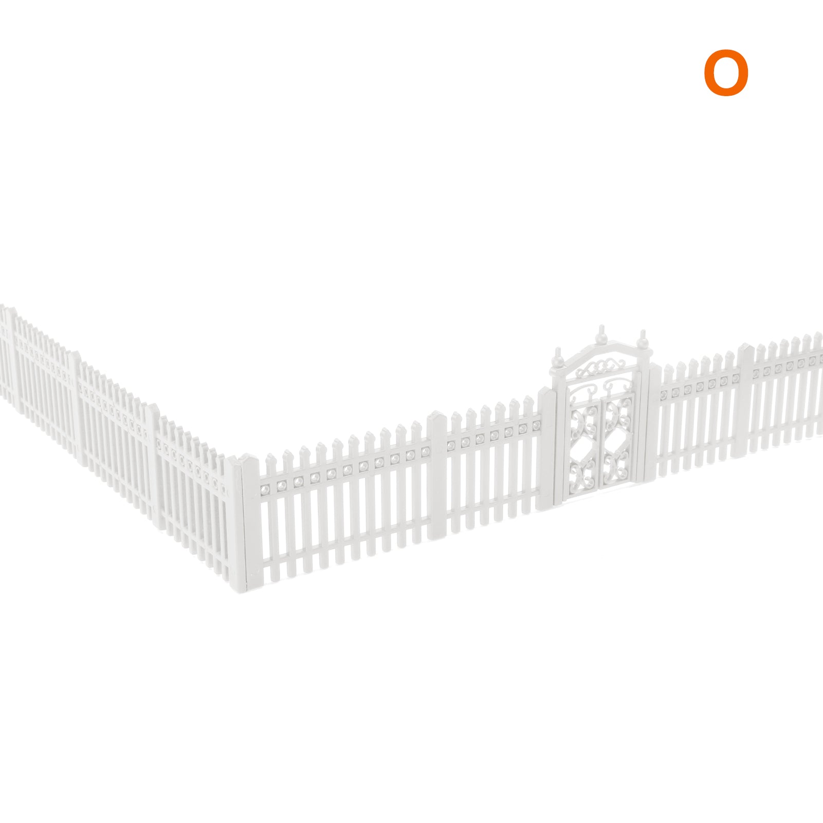 LGOAI14 1 Kit O Scale 1:50 Model Fence with Gates Plastic Fencing with Door