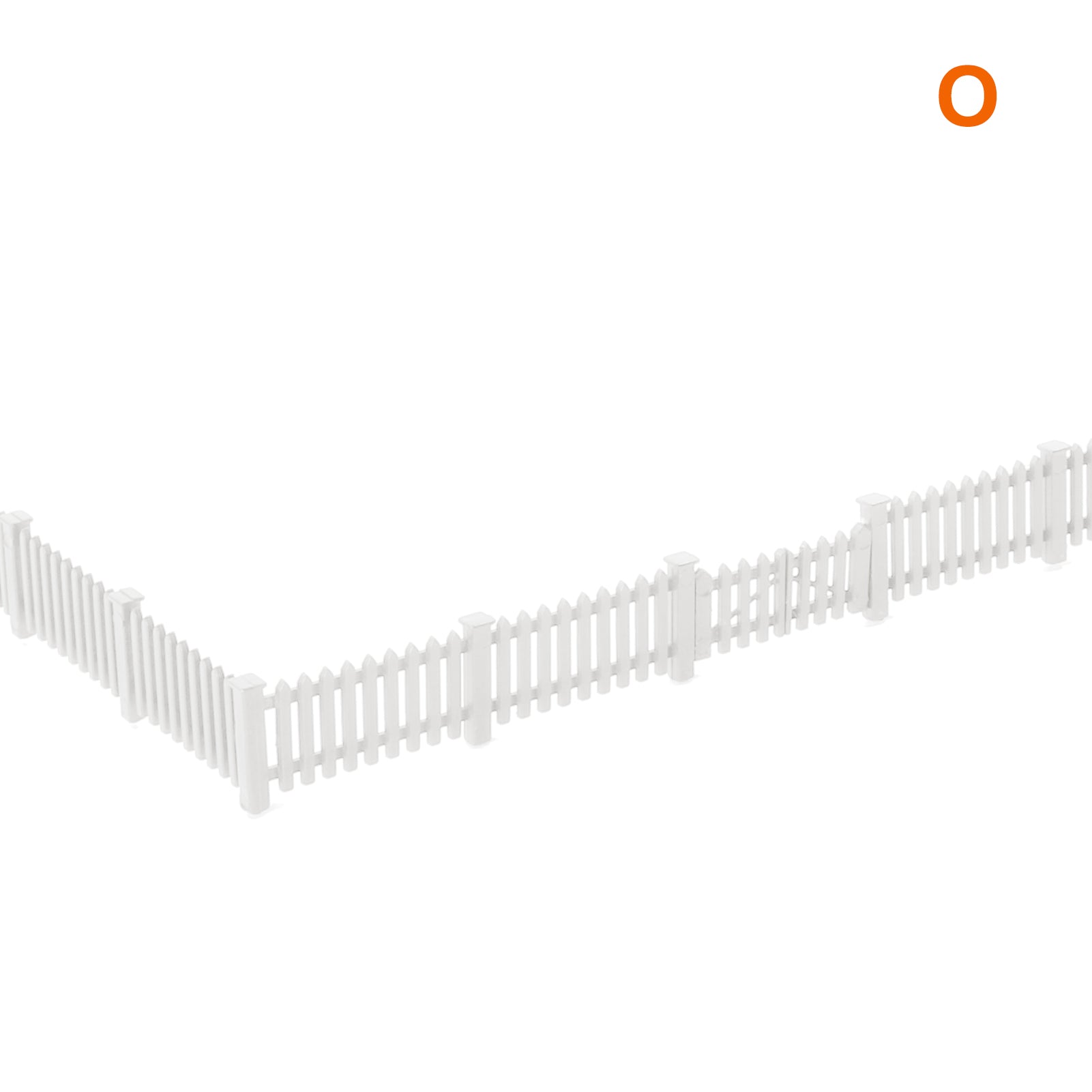 LGOBI13 1 Kit O Scale 1:50 Model Fence with Gates Plastic Fencing with Door