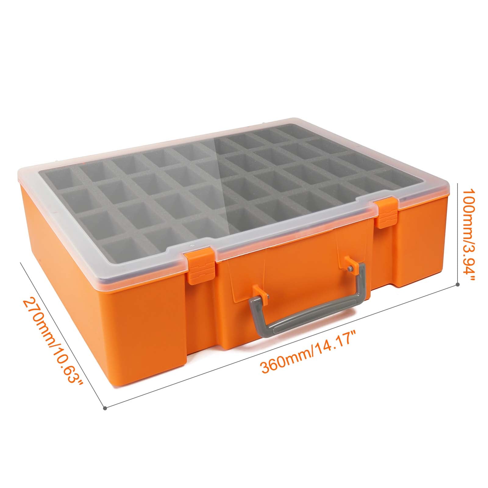 SN03R Dual-layer Miniature Figurine Suitcase Storage Organizer Carrying Case