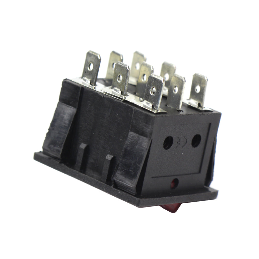 SW10 6pcs Miniature Rocker Switches With Light ON-OFF