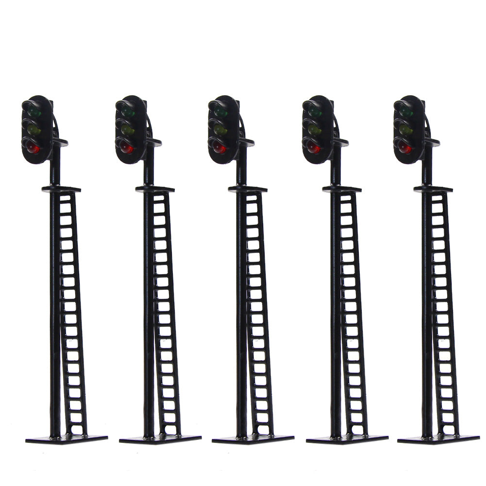 JTD02 5pcs OO Scale 1:76 Traffic Light Block Signals 12V LED