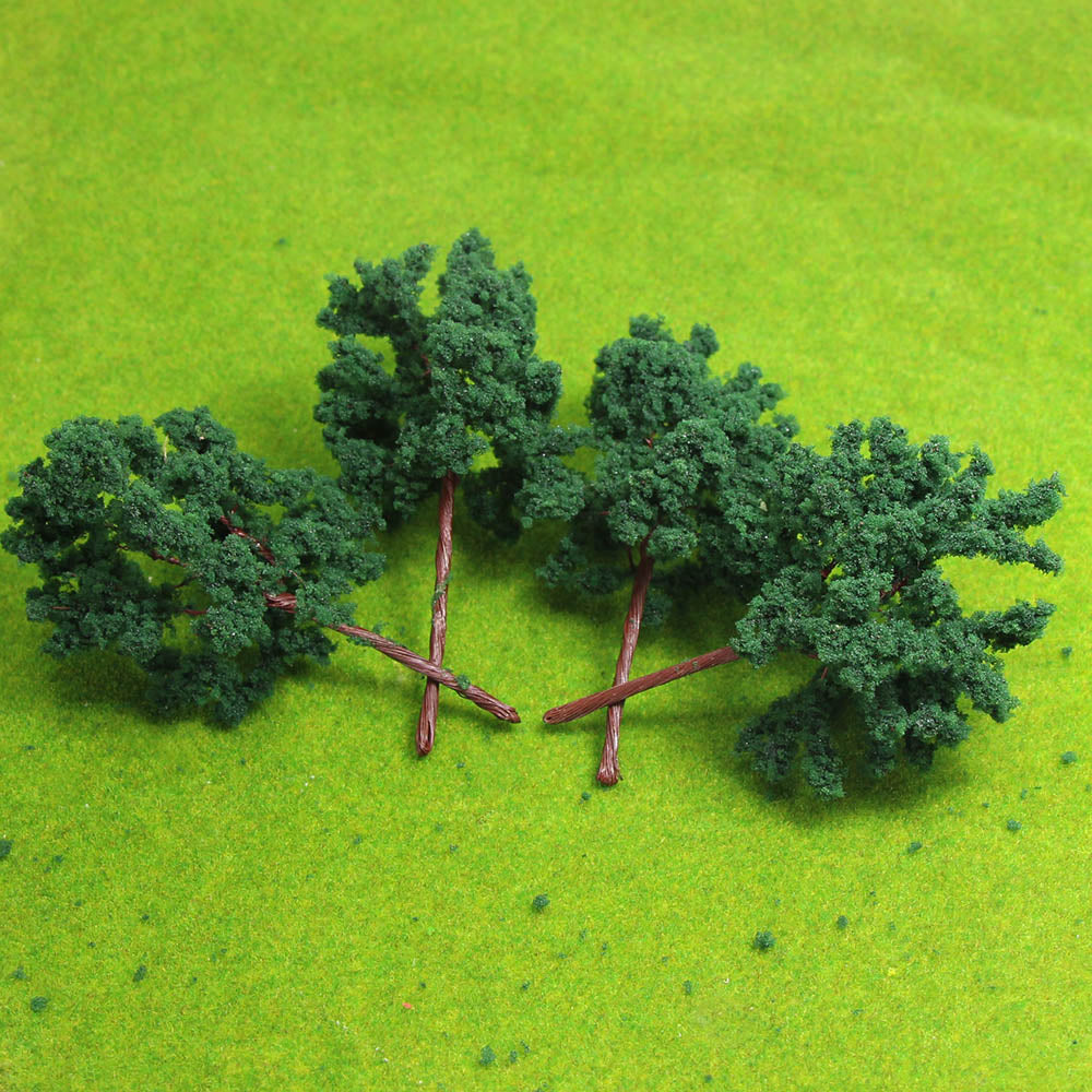 D11054 10pcs HO Scale 1:87 Model Roadside Trees