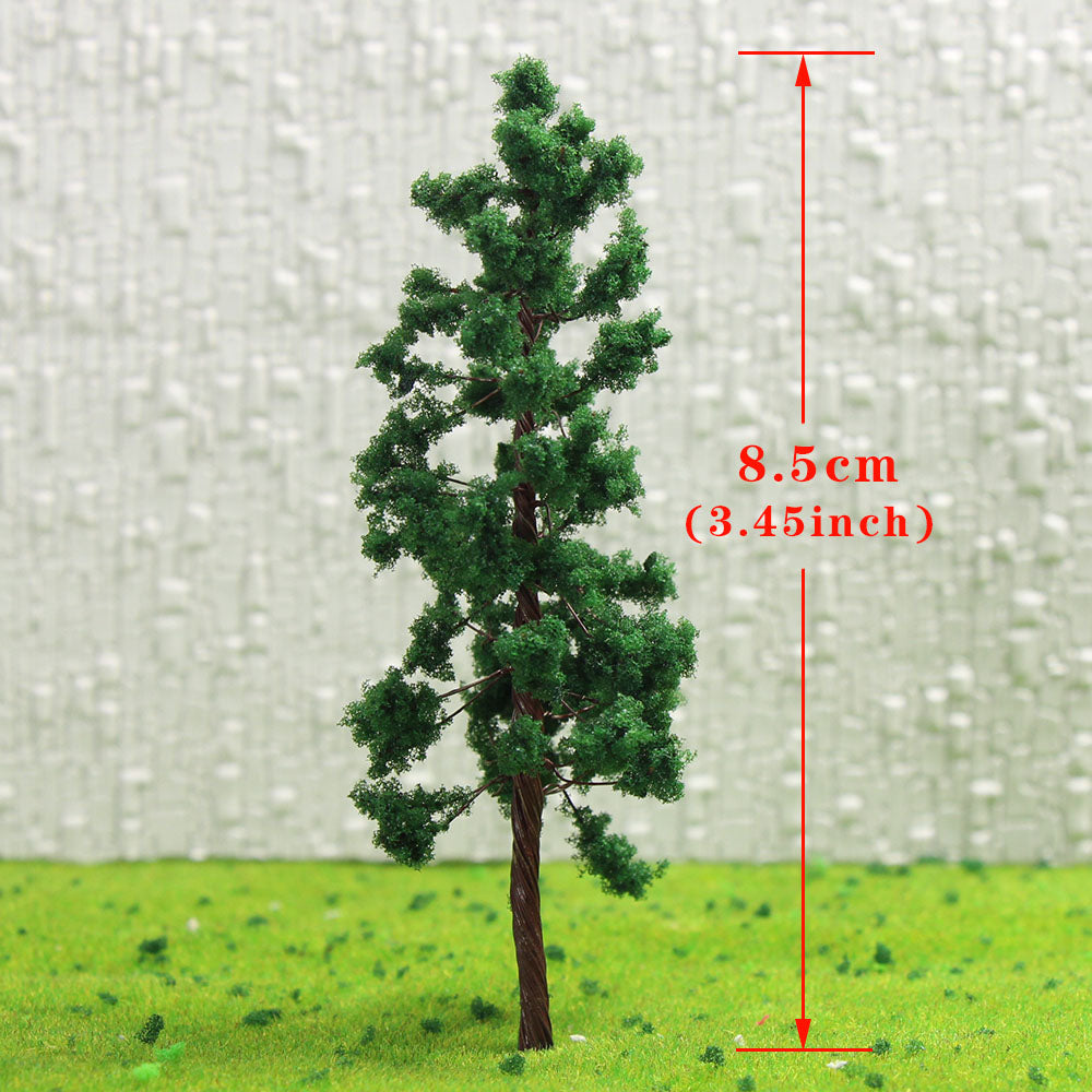 D9035 20pcs HO Scale 1:87 Model Tree with Iron Wire 85mm