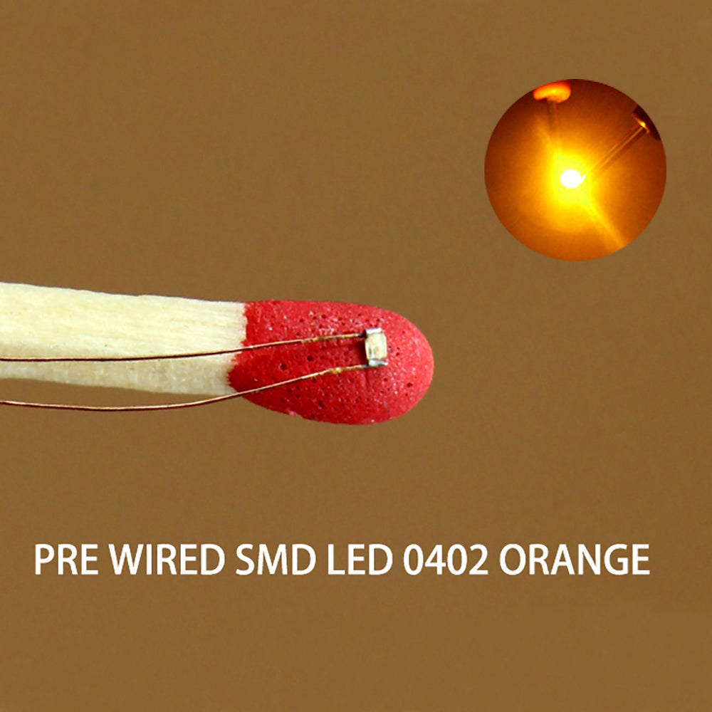 C0402 20pcs Prewired SMD LED 0402