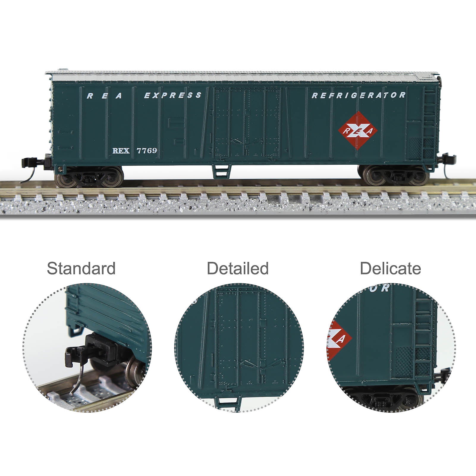 C15015 1pc N Scale 1:160 50ft Steel Reefer Boxcar