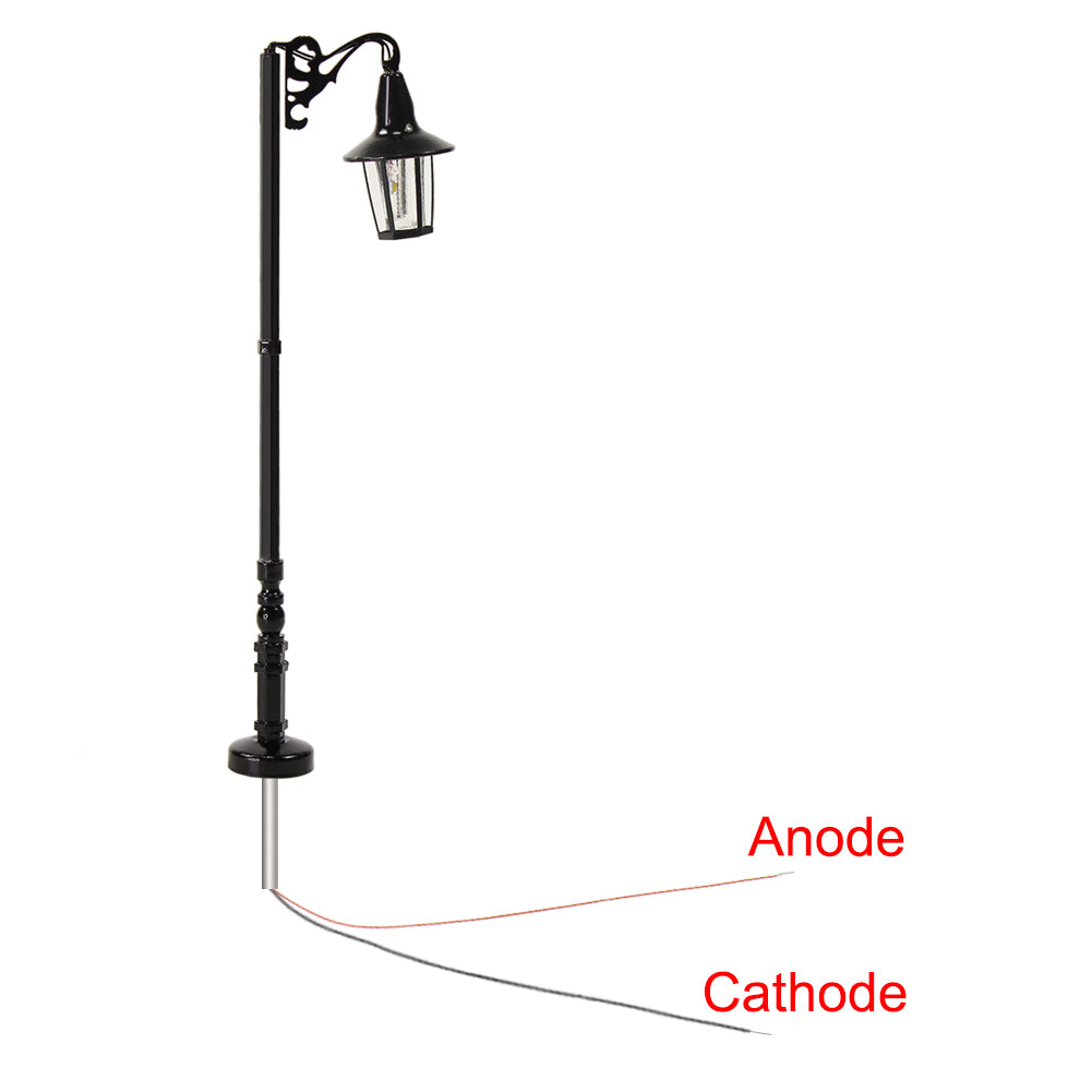 LQS75 10pcs HO N Scale Street Lgiht LED Lamp