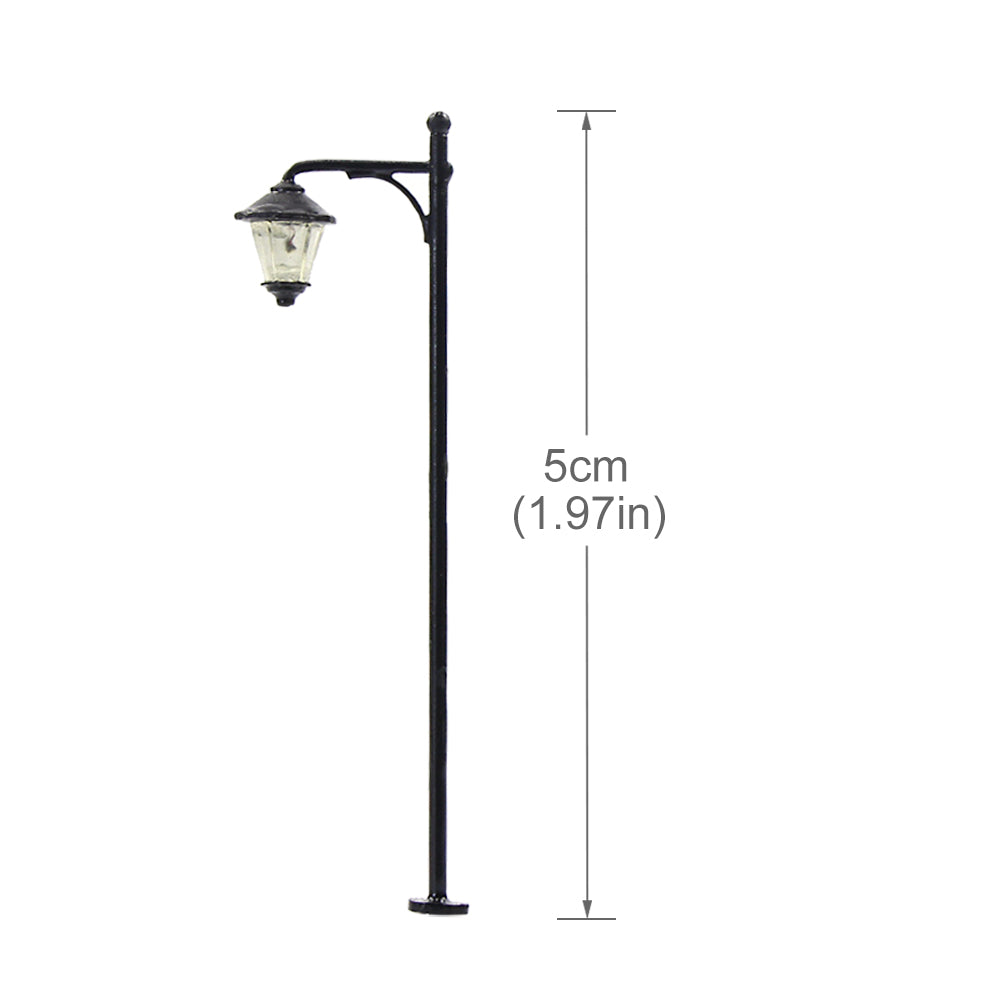 LYM11 10pcs HO Scale 1:87 Lamppost Street Light