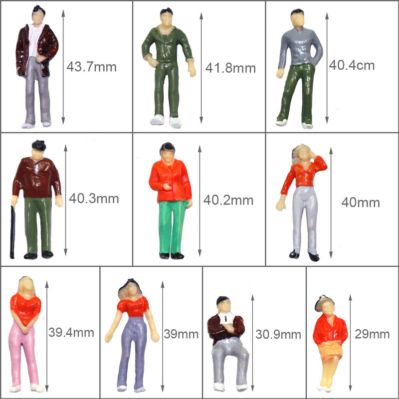  P4310 30 PCs O Gauge Figures All Standing 1:43 O Scale