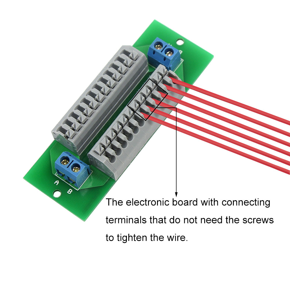 PCB008 1 Set Power Distribution Board 2 Inputs 13 pairs Output without Screw