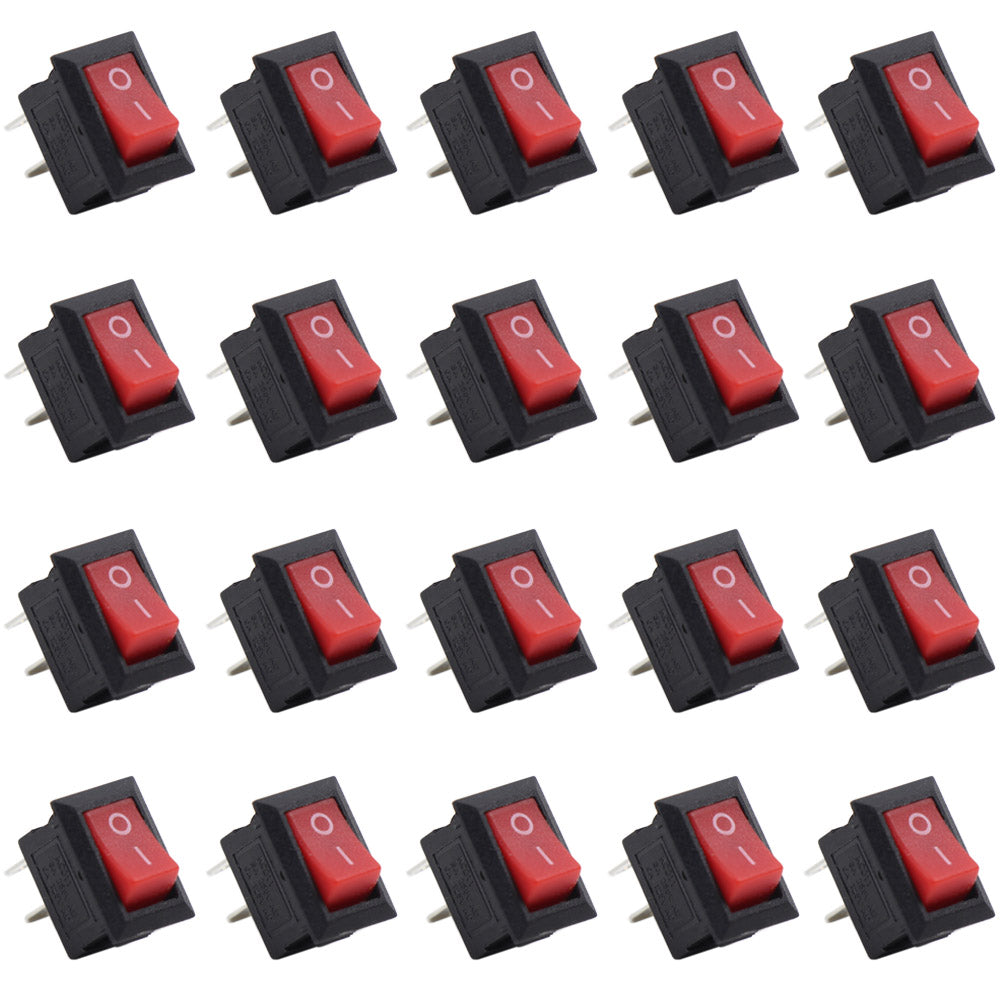 SW08 20pcs Miniature Rocker Switch Railway ON-OFF SPDT